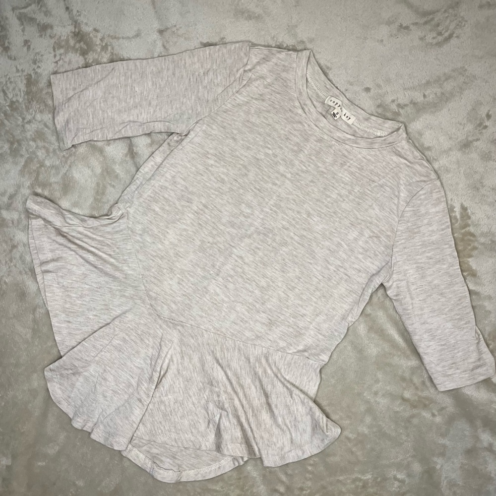 Copper key girls tunic shirt size S with 3/4 sleeve length.